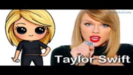  How to Draw Chibi Taylor Swift Cute step by step Shake It Off Music Video 