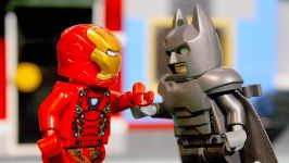  LEGO BATMAN VS IRONMAN  Power Armor Fight 