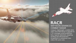  Raytheon  F 16 Fighter Upgraded AESA RACR Radar Combat Simulation 1080p 