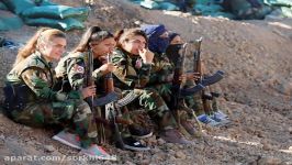 دُختران زنان کماندوی کورد در خط مقدم نبرد موصل سوریه
