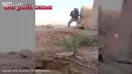 سرباز عراقی در دام تک تیرانداز داعش ... خودتان ببینید