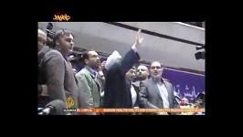 میتینگ انتخاباتی تامل برانگیز حامیان حسن روحانی