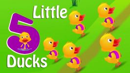 Five Little Ducks Nursery Rhyme With Lyrics  Cartoon Animation Rhymes