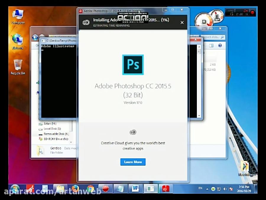 آموزش تصویری نحوه نصب نرم افزار Adobe Photoshop CC 2015