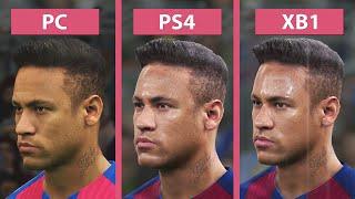 مقایسه گرافیک بازی PES 2017 در کنسول PC  آراکس استور