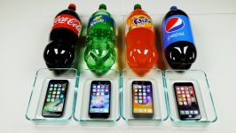 iPhone 7 in Coca Cola vs Sprite vs Fanta vs Pepsi 