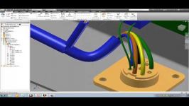 Completed Cable and Harness Autodesk Inventor Exercise