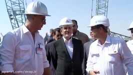 بارگیری سکوی ١٧B پارس جنوبی حضورمعاون اول رئیس جمهور