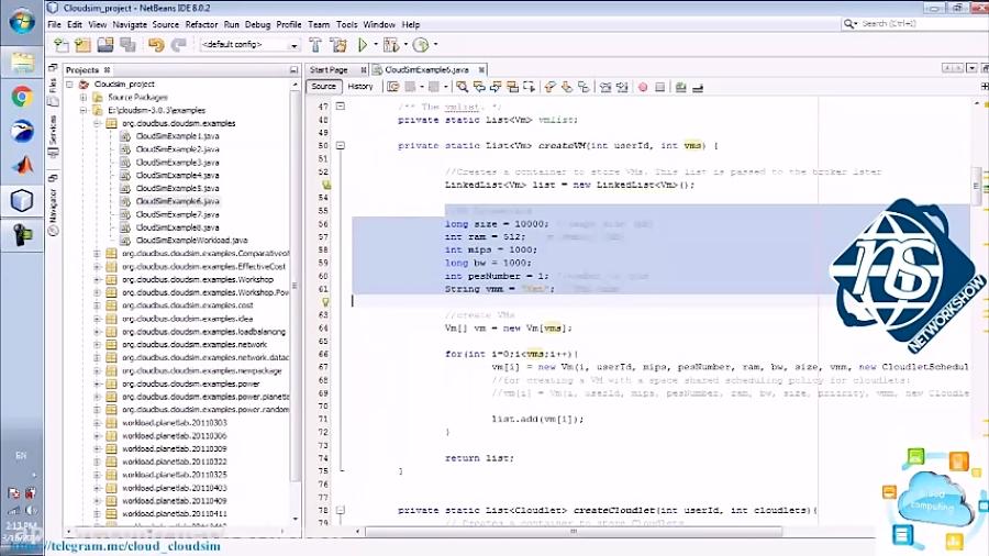 قسمت یازدهم آموزش شبیه ساز CloudSim کلودسیم