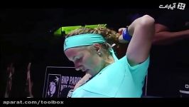 تنیسور زن روس وسط مسابقه موهایش را کوتاه کرد
