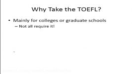 Introduction to the TOEFL iBT