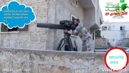 انهدام تانک T72 ارتش سوریه توسط تروریست های تکفیری