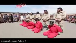 دعوت جلادان داعش تماشاچیان برای اجرای مراسم اعدام