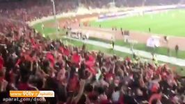 لحظه گل پرسپولیس به نفت آبادان تشویق شدید هواداران