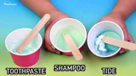  Slime Test Can You Really Make DIY Slime with Toothpaste Shampoo Tide Without Borax    اص