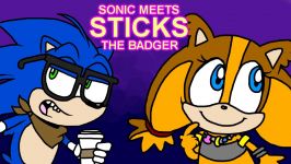 Sonic Meets Sticks the Badger