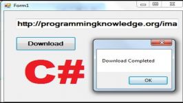  C# Tutorial 92 How to Download a File from Internet using C# 