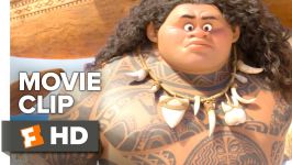  Moana Movie CLIP  Moana Meets Maui 2016  Dwayne Johnson Movie 