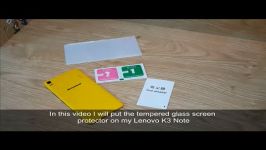  How to put tempered glass screen protector on smart phone  Lenovo K3 Note lemon    اصلاح شو