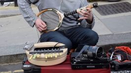 Amazingly creative street musician in London