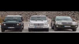 Mercedes G Modell vs Land Rover Defender vs Toyota Land