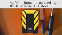  Taking apart a military grade ADATA external drive to recover data 