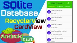  Android SQlite Database using RecyclerView to load database android android tut    اصلاح شود