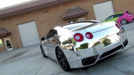 نیسان GTR R35 رنگ نقره کروم