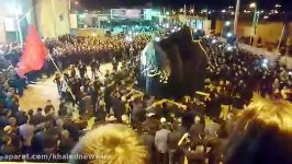 مراسم شکوه نخل گردانی در حسینیه مرکزی شهر خالدآباد