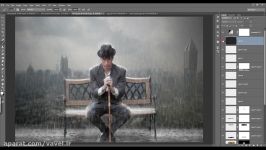 Rain Effect   Photoshop Manipulation Tutorial Part2