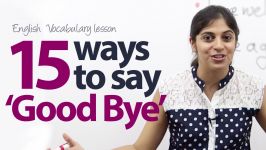 different ways to say Goodbye in English