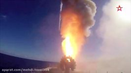 لحظه شلیک موشک های کروز کالیبر روسیه به سمت تروریستهای