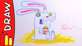  E for Easter Bunny  Learn To Draw ABC  Øistein Kristiansen 