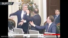 مشت زنی نمایندگان پارلمان اوکراین