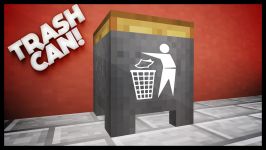 Minecraft  How To Make A Working Trash Can