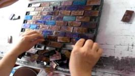  Production of Sovalli Iridescent Glass Mosaic Tiles 