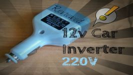  12v To 220v Portable Solar Car Inverter Project 