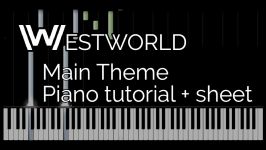 آموزش آهنگ Main Theme Westworld piano tutorial