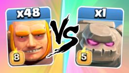 کلش اف کلنز  Max Level 8 Giants Vs Max Golems