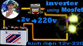  inverter 12v battery to 220v AC using MOSFET 