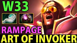 rampage زیبا بازیکن w33 هیرو Invoker