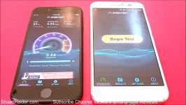 Apple iPhone 7 vs HTC 10  Internet Speed Test