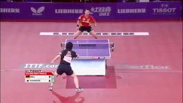 بازی تیمو بول کیشیکاوا در پاریسtimo boll vs seiya kishikawa