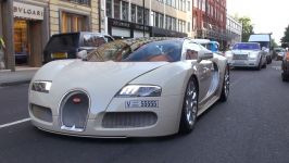 Bugatti Veyron Grand Sport در خیابان های لندن