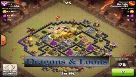  Clash of clans dragon attack strategy town hall 8 episode 1 