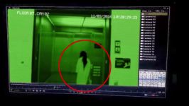Ghost Attack Caught On CCTV Camera  Ghost Attack In Elevator  Ghost CCTV Foota