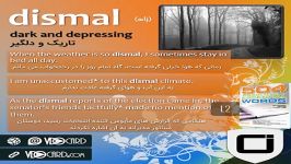 ویدیوکارد کلمه dismal کتاب ۵۰۴ واژه – درس ۲