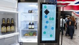 LG smart fridge transparent display یخچال تاچ شفاف