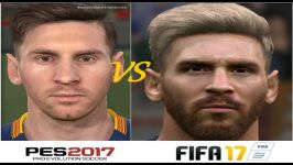 مقایسه گیم پلی بین فیفا 17 PES 2017