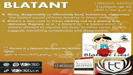 فلش کارت ویدیویی کلمه blatant